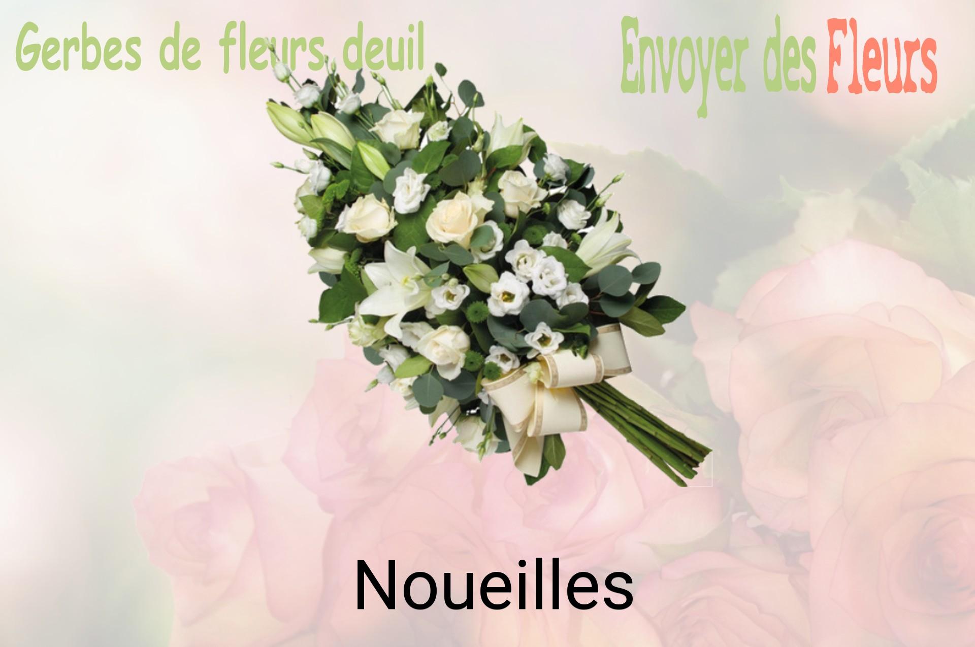 Gerbe de fleurs de deuil livrée à Noueilles